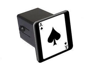 Ace of Spades Playing Card 2" Tow Trailer Hitch Cover Plug Insert