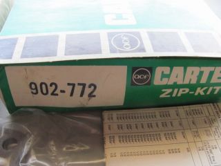 66 67 Buick Electra 225 Wildcat Riviera Carb Renew Kit Carter 902 772