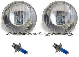 7" Halogen Semi SEALED Beam Stock Headlight Head Lamp Bulbs H4 100 90W Pair