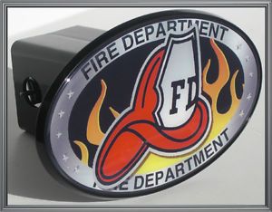 Fire Department 2" Tow Hitch Receiver Cover Insert Plug for Most Truck SUV