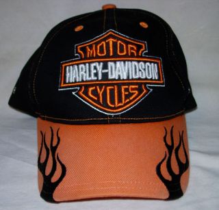 Harley Davidson Flame Design Hat Cap