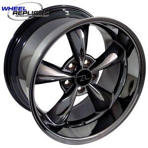 Black Chrome Mustang ® Bullitt Wheels 18x9 18x10 Rims 18 inch Deep Dish Bullet