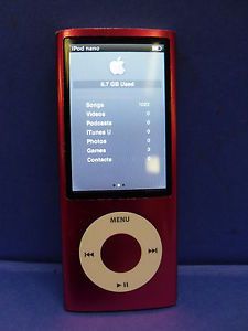 Apple iPod Nano 5th Generation 16 GB MC075LL Media Player w Camera Pink
