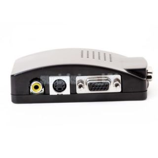 CCTV AV Composite s Video VGA to PC VGA LCD Converter Adapter UK Plug