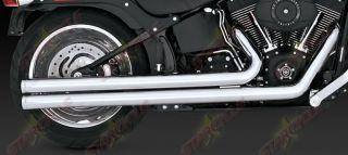 86 11 Harley Davidson Softail FXS FXST FLST Vance Hines Big Shots Long Exhaust