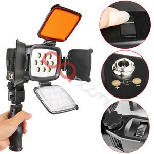10 LED 5012 Video Lamp Lighting Kit for Camcorder DV Camera Battery Charger