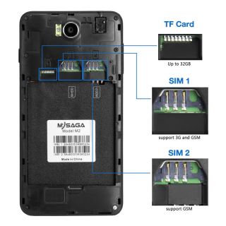 Mysaga M2 5" Android 4 2 3G Mobile Smart Phone Quad Core Dual Sim 13 0MP Cam GPS