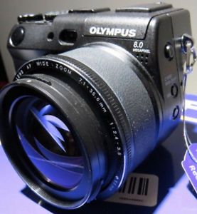 Olympus Camedia C 8080 Wide Zoom 8 0 MP Digital Camera Black