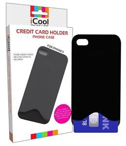 Icool Credit Card Holder for iPhone 5 Hard Case Oyster Card Holder Money Clip