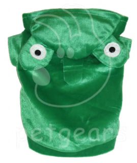 Pet Dog Cat Frog Froggy Halloween Costume Green Small Apparel Size 10 12 14 18