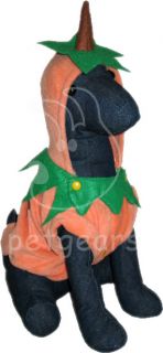 Pet Dog Cat Pumpkin Halloween Costume Orange Small Apparel Size 10 12 14 18