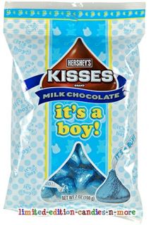 It's A Boy Hershey's Kisses Blue Foil Baby Shower Favor