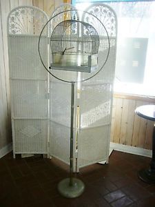 Vintage Hendryx Bird Cage with Stand Circa 1950's 60'S