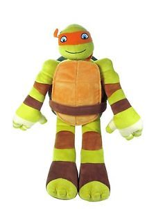 Ninja Turtle Stuffed Animal Throw Pillow Michelangelo