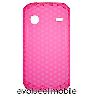For Samsung Galaxy Gio S5660 Flexible Pink Gel Cell Phone Cover Case Protector