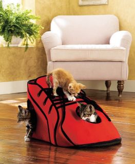 Fun Red Tennis Shoe Shaped Kitty Cat Play Activity Center Playhouse New