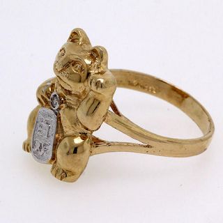 14k Yellow Gold Marquise Diamond Ring
