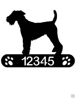 Welsh Terrier Address Sign Dog Home Pet K9 Memorial