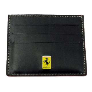 Ferrari Trademark Credit Card Holder Black
