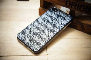Black Multi Marc Jacobs Linear Logo Case Cover Skin Shell for iPhone 4 4G 4S