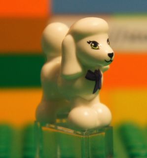 Lego Friends White Poodle Dog Puppy Pet Animal Minifigure
