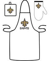 BBQ Grill Apron Cooking Set New Orleans Saints NFL