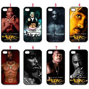 New Assorted Design Tupac Shakur 2Pac Fans Black Apple iPhone 4 4S Hard Case