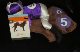 Jockey Horse Racing Pet Costume Dog Pet Costume Sizes Large or XL