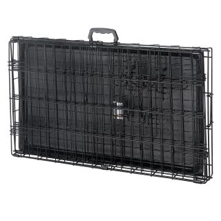 Pet Trex 24" to 48" Folding Pet Crate Kennel Wire Cage for Dogs Cats or Rabbits