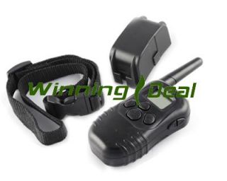 New LCD Remote Dog Training Shock Vibrate Collar 300yd