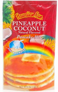 Hawaiian Sun Pineapple Coconut Pancake Mix 6 Oz