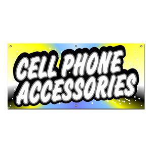Cell Phone Accessories Store Promotion Business Sign 4'X2' Banner