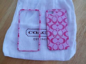 Coach Pink iPhone 4 Protection Cell Phone Cover Case