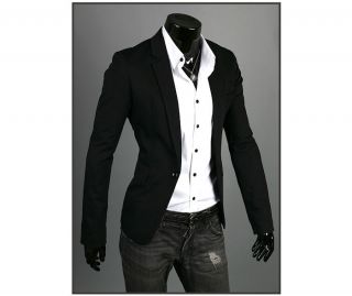 Men's Fashion Premium Stylish Casual Slim Fit One Button Blazer Suit Jackets