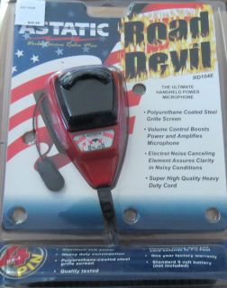 Astatic CB Radio RD104E 4B Road Devil Amplified Noise Canceling Microphone New