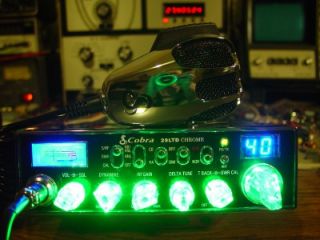 Cobra 29 Chrome Custom CB Radio w Nitro Knobs"Loud"
