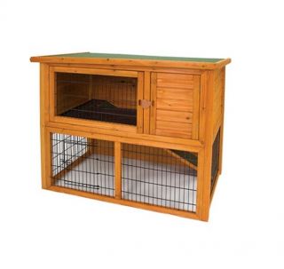 New Large Outdoor Bunny Rabbit Guinea Pig Hutch Pet Animal Pen Cage House