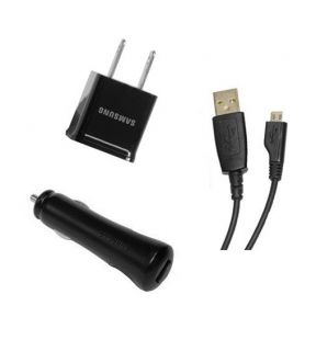Samsung Car Cube Home Charger USB Cable for Galaxy and Many Other Phones