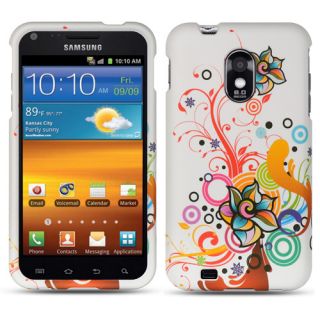 Rainbow Flowers Hard Case Cover US Cellular Samsung Galaxy s II R760 Accessory