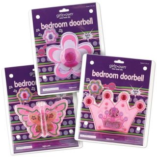 Girl Girly Princess Flower or Butterfly Bedroom Doorbell Childrens Room Decor