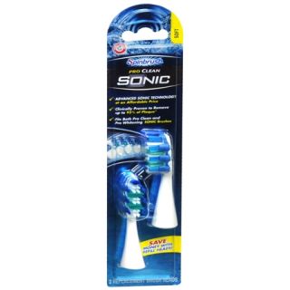 4 Spinbrush Pro Clean Sonic Replacement Brush Heads by Arm Hammer Fast SHIP