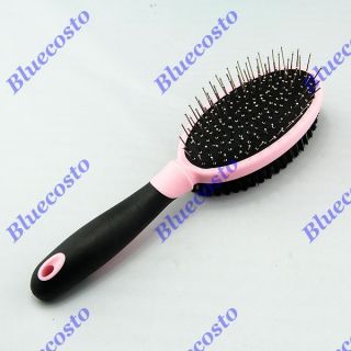 Grooming Double Sided Shedding Tool Brush Comb Fur Hair Massage Dog Cat Pet Soft