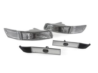 Depo 1991 1995 Toyota MR2 Mr 2 Chrome Clear Bumper Signal Front Side Markers
