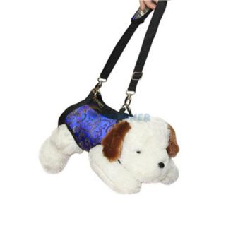 Blue Sling Pet Dog Satin Travel Carrier Bag 4 Sizes New