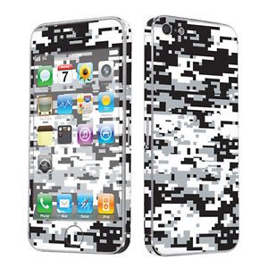 USA Case Decal Vinyl Cover Sticker Skin for Apple iPhone 5 Black White Camo