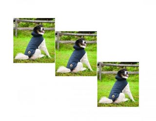 Outdoor Dog All Weather Quilted Coat for Dogs Grey 4 Sizes Warm