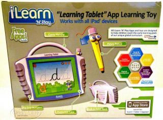 Ilearn 'N Play App Learning Toy Tablet for Apple iPad Stylus Kids Case Cover New