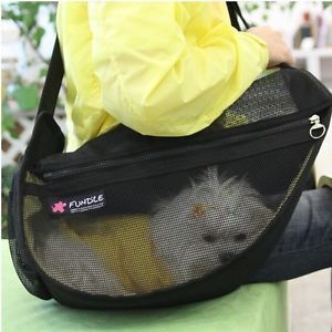 Fundle Dog Cat Pet Sling Carrier Shoulder Tote Bag See Through New Style