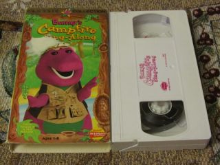 Barney S Campfire Sing Along Kids Vhs Luci Derek Michael Rare Actimates Video On Popscreen