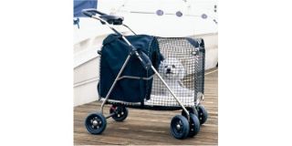 New High Quality Luxury Deluxe Dog or Cat Blue Pet SUV Stroller Carrier Tote
